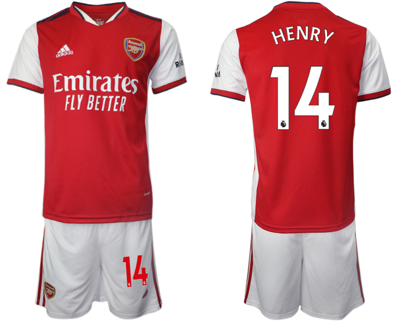 Men 2021-2022 Club Arsenal home red #14 Soccer Jerseys